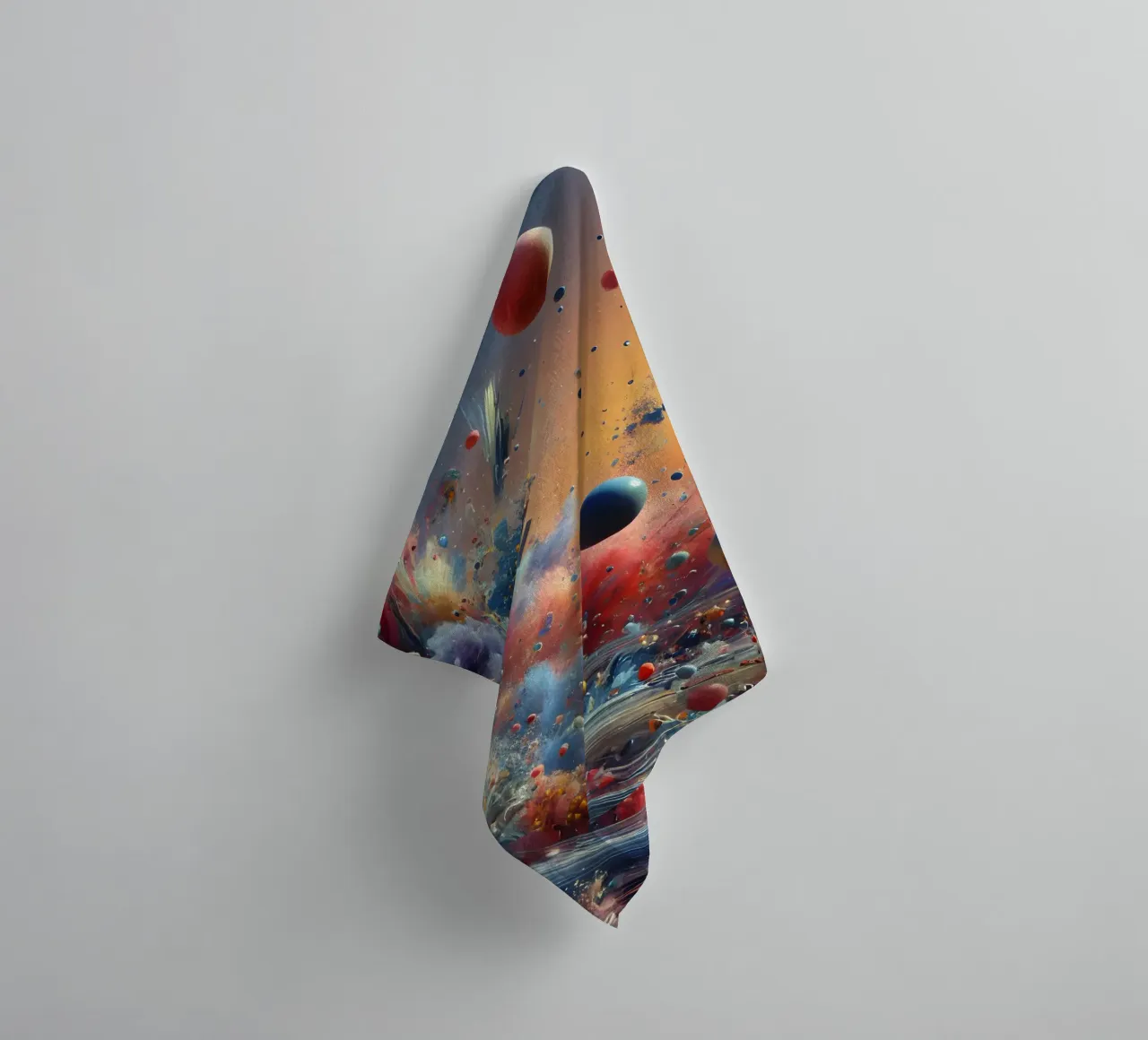 action splash abstract towel by abstrakt