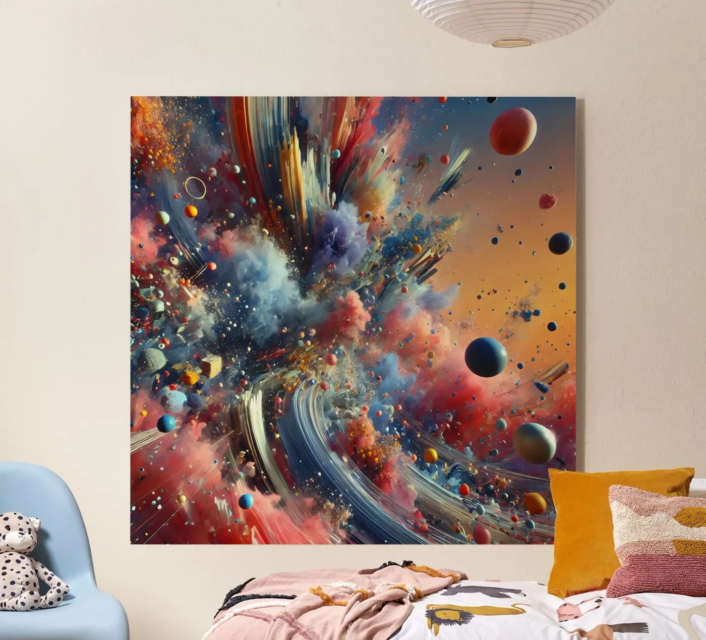 action splash abstract acryl van abstrakt