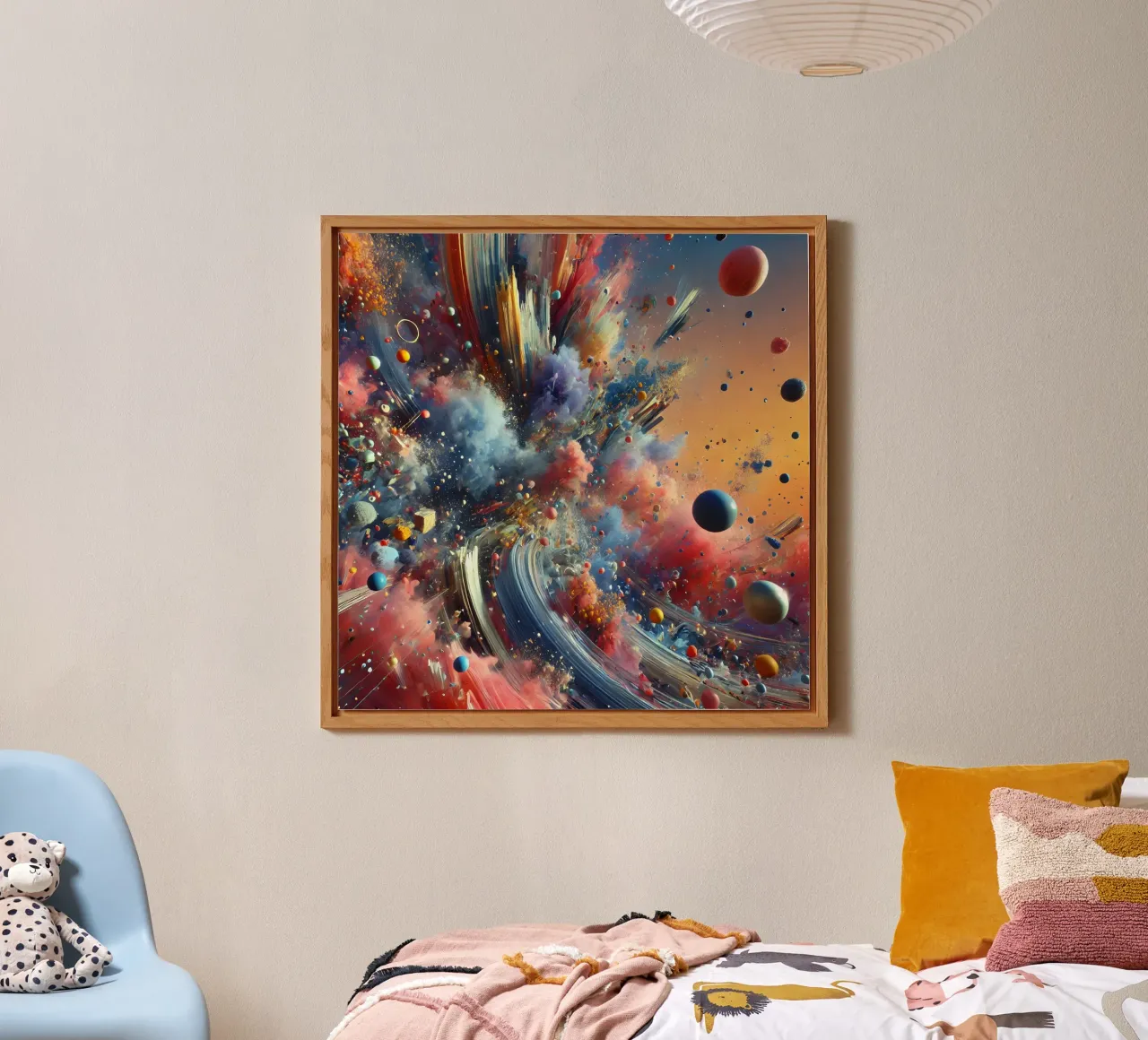 action splash abstract alluminio dibond da abstrakt