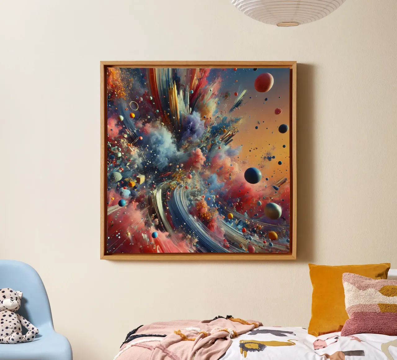 action splash abstract tela da abstrakt