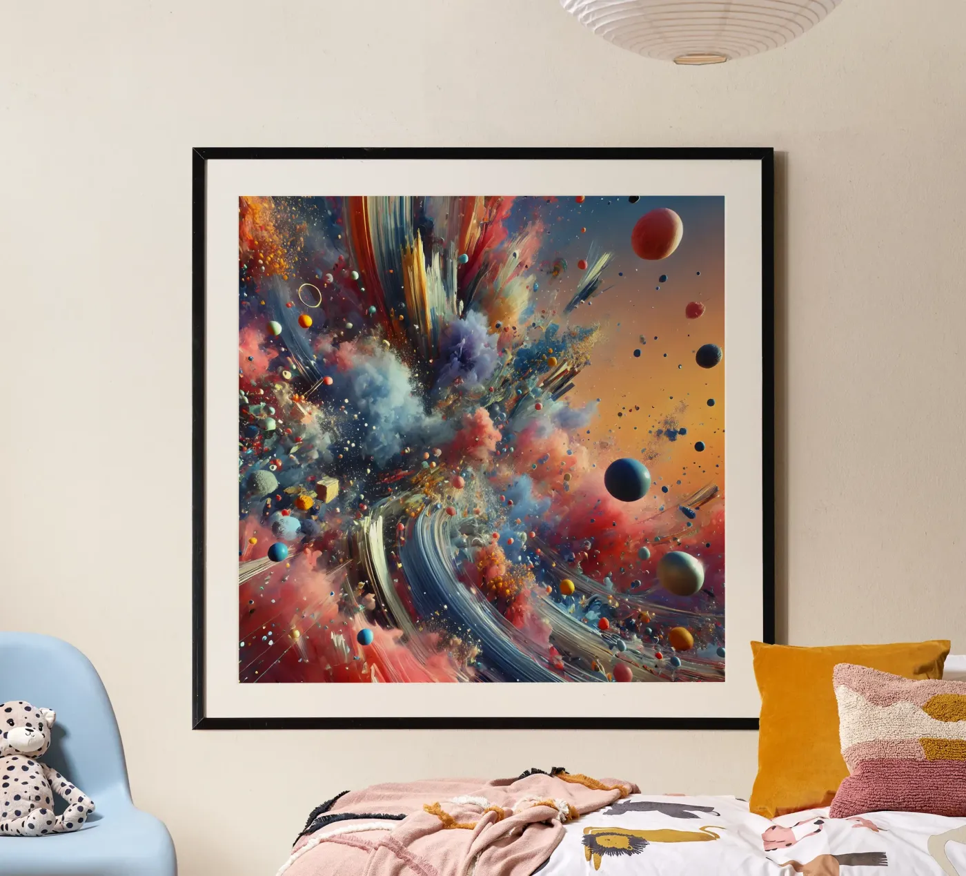 action splash abstract poster da abstrakt