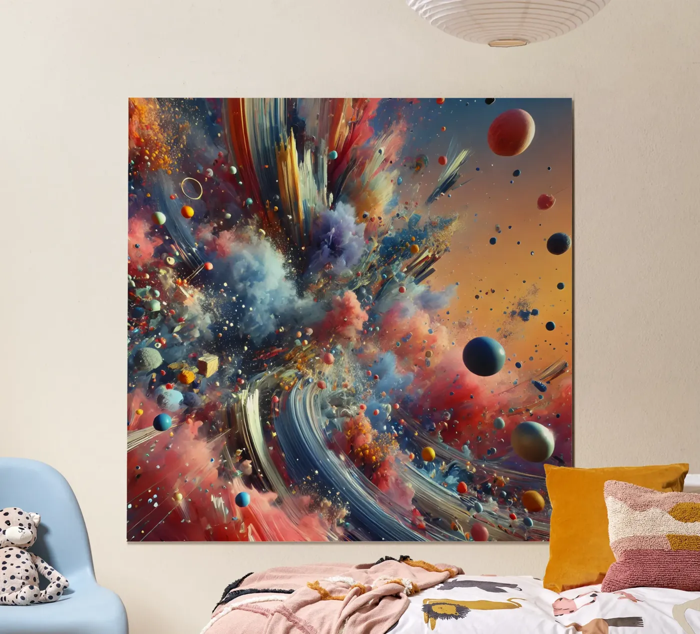 action splash abstract poster da abstrakt