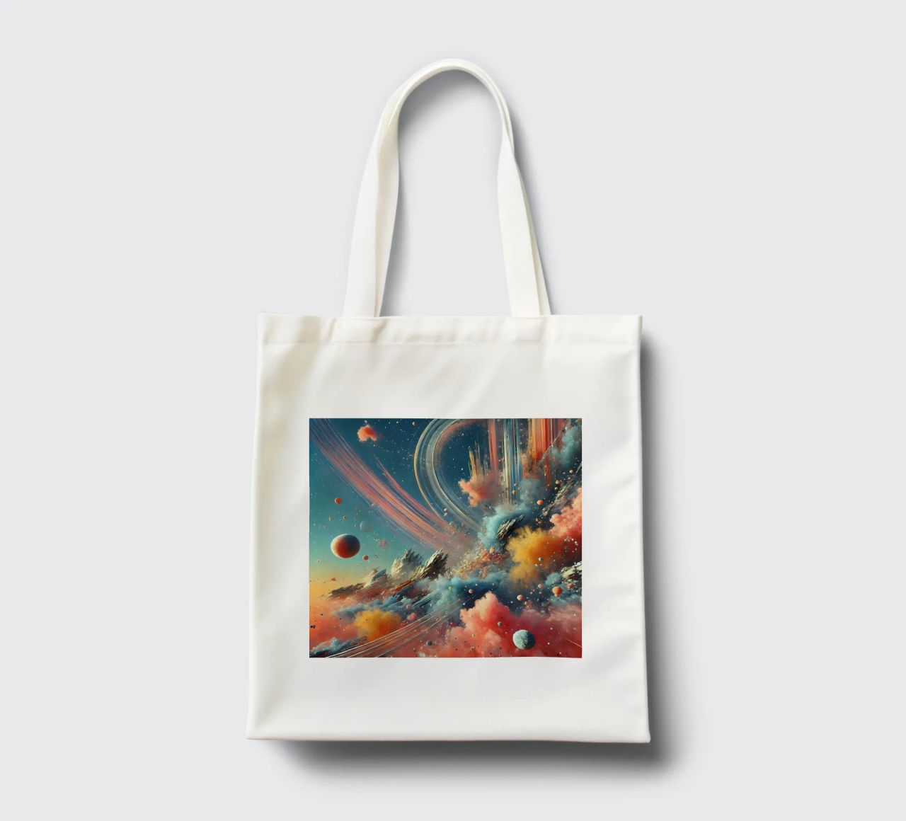 action splash abstract borsa in juta da abstrakt