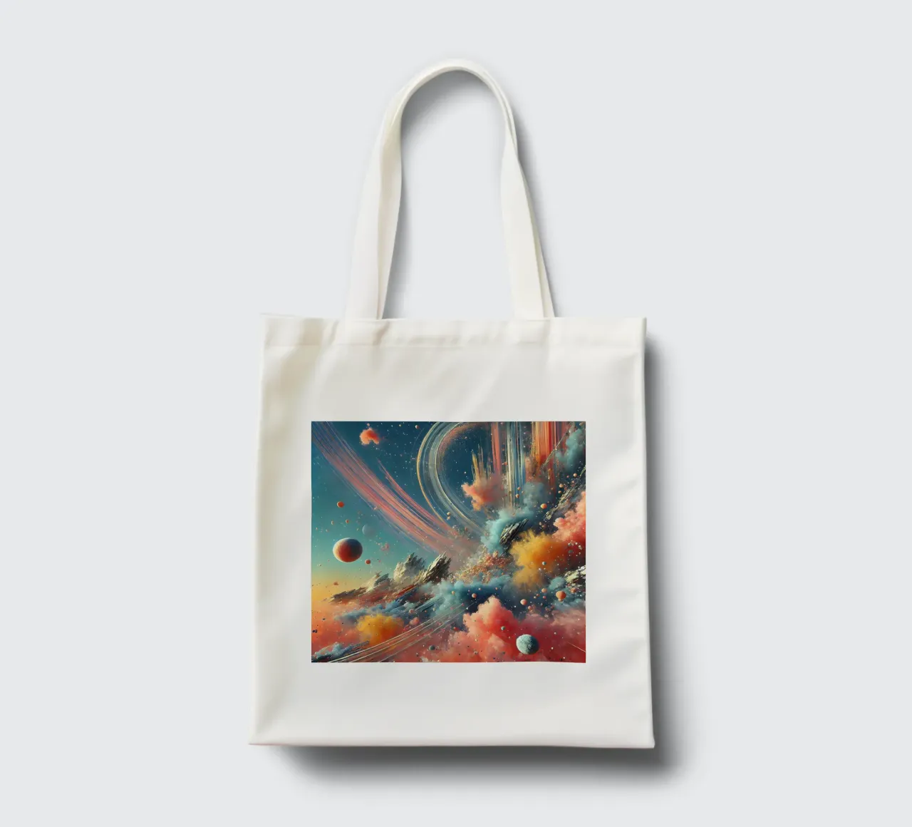action splash abstract borsa in juta da abstrakt