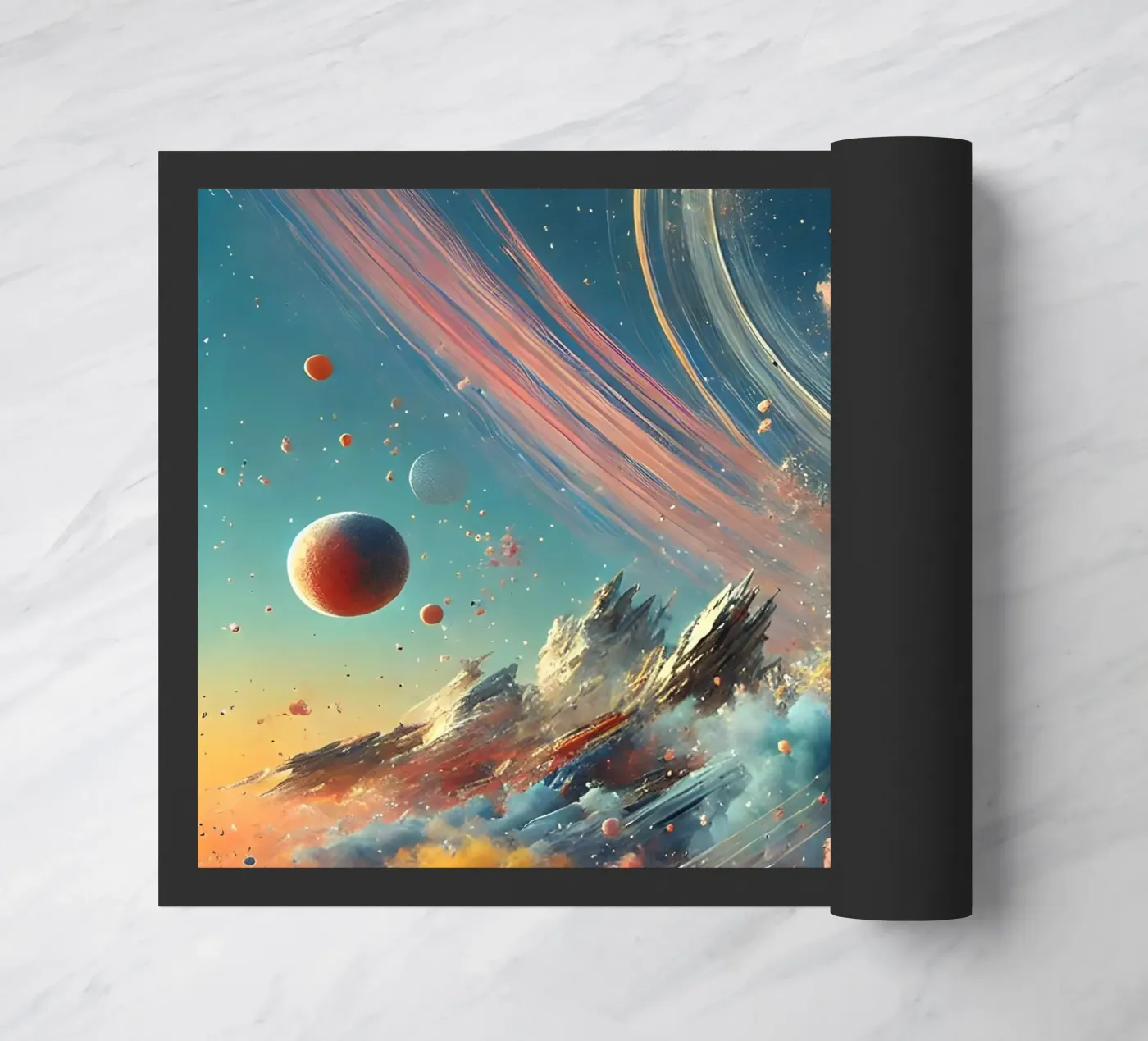 action splash abstract doormat by abstrakt