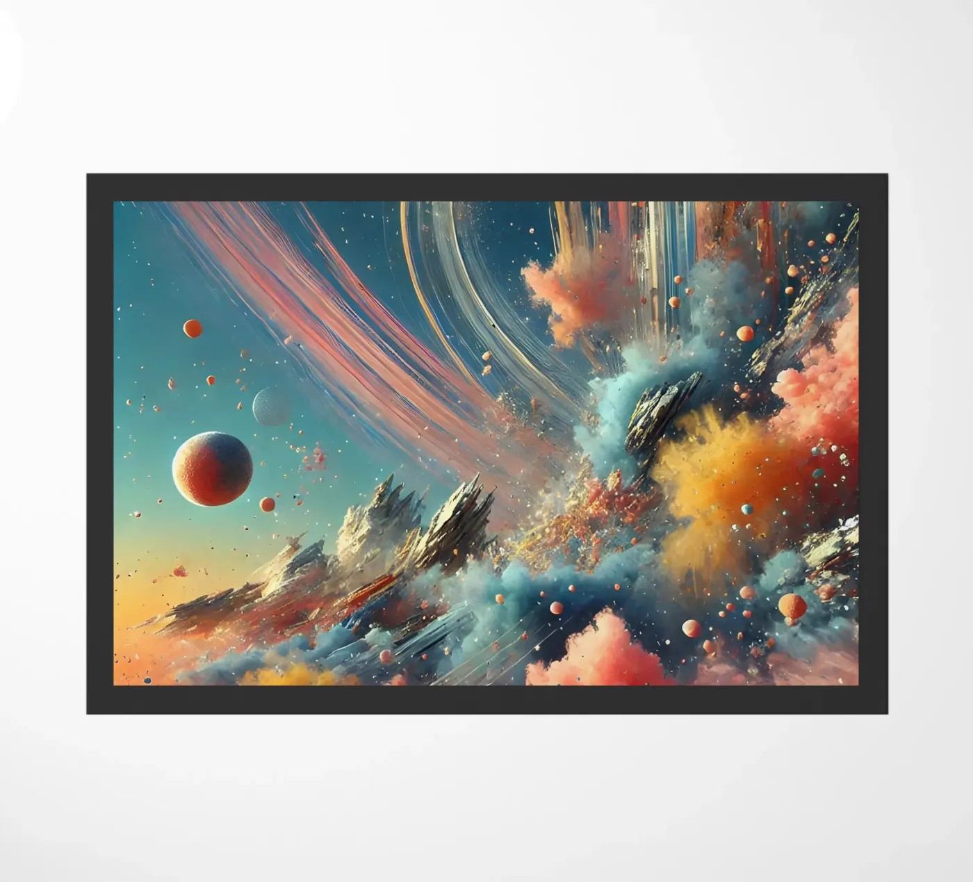 action splash abstract doormat by abstrakt