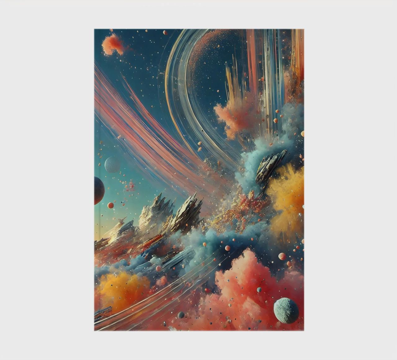 action splash abstract notebook by abstrakt