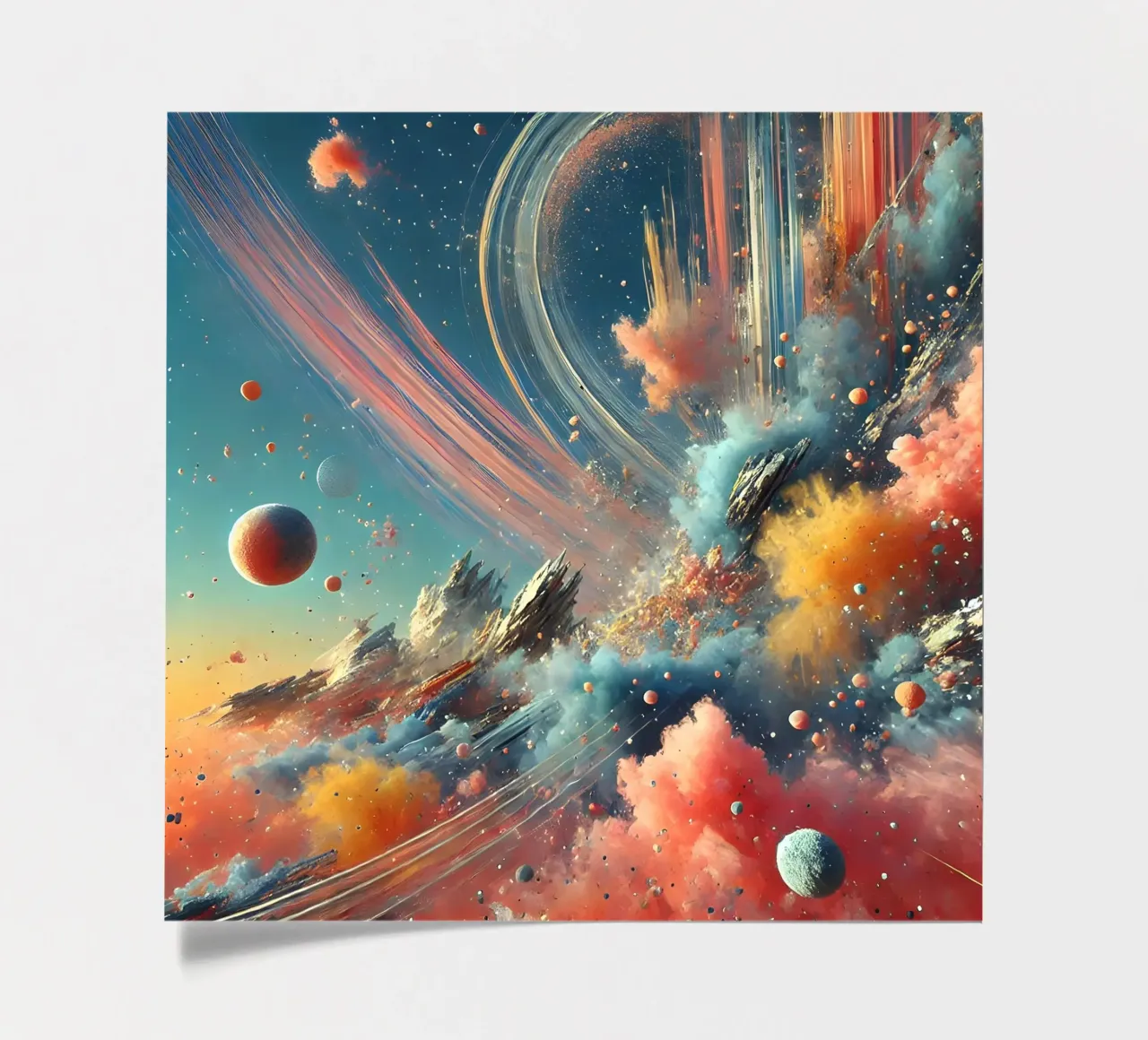 action splash abstract foglio adesivo da abstrakt