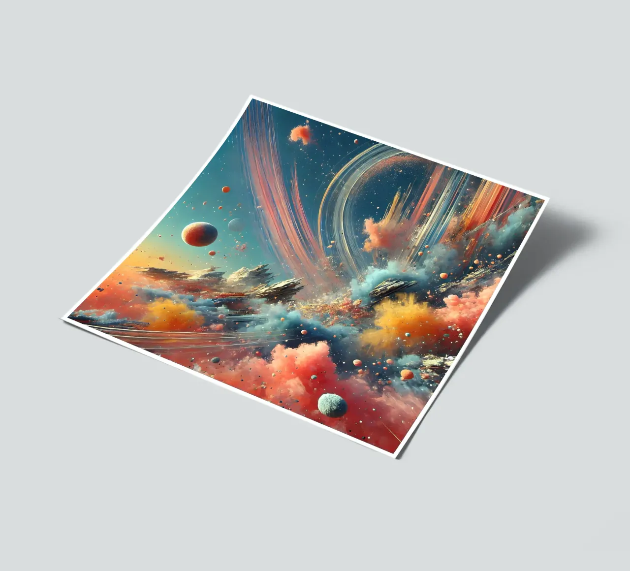 action splash abstract foglio adesivo da abstrakt