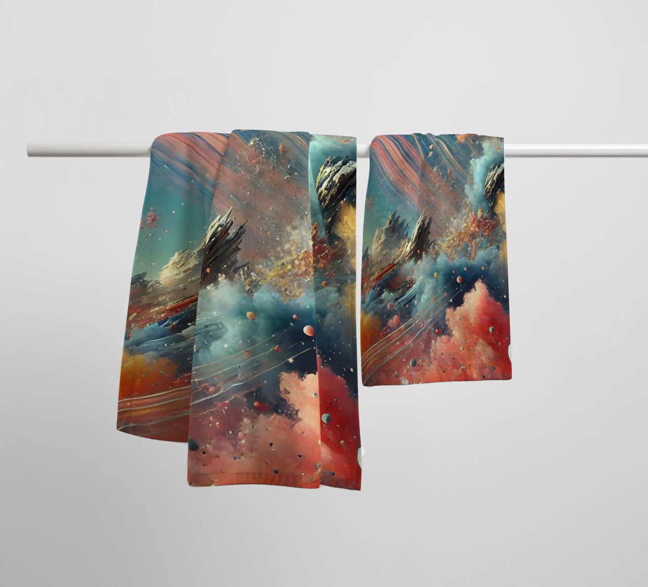 action splash abstract towel by abstrakt