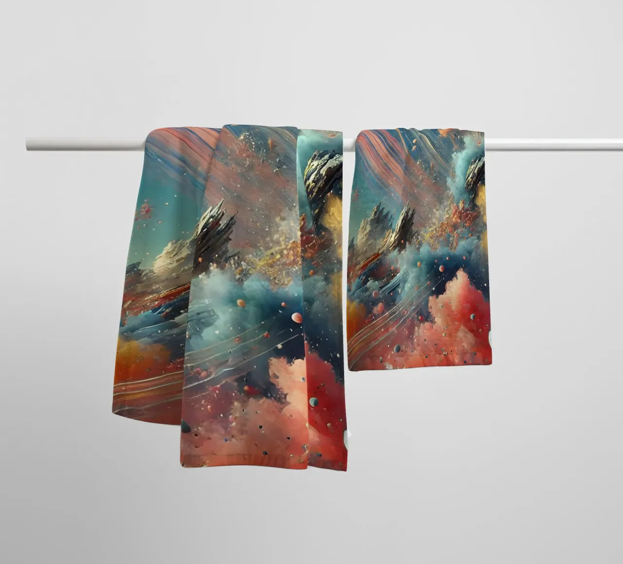 action splash abstract towel by abstrakt
