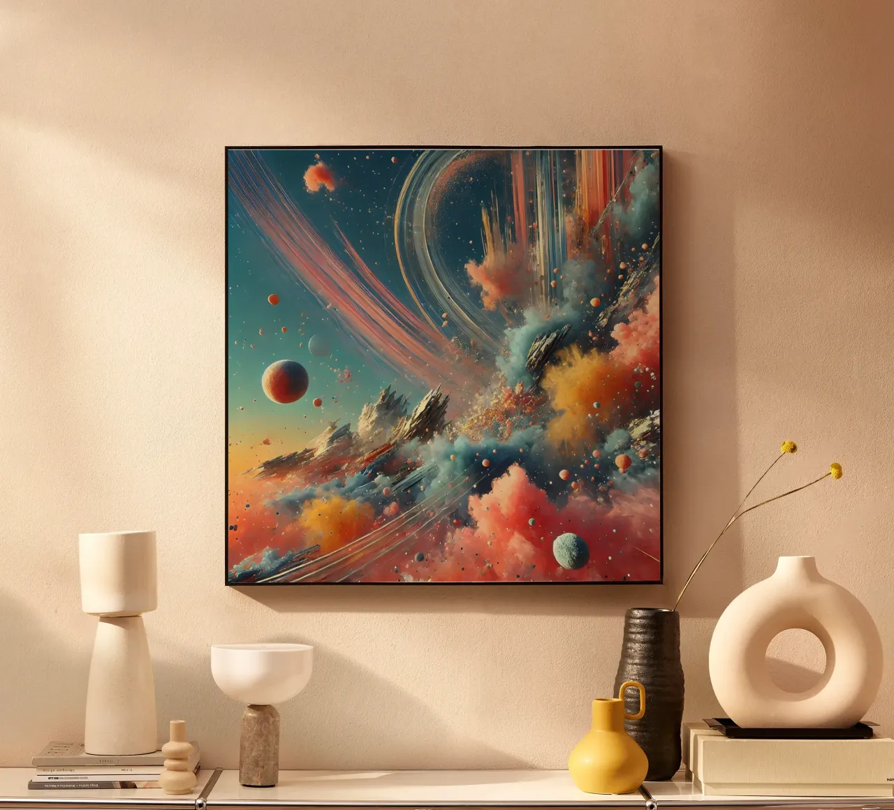 action splash abstract alluminio dibond da abstrakt