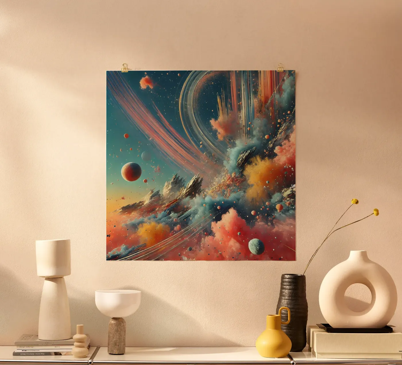 action splash abstract poster by abstrakt