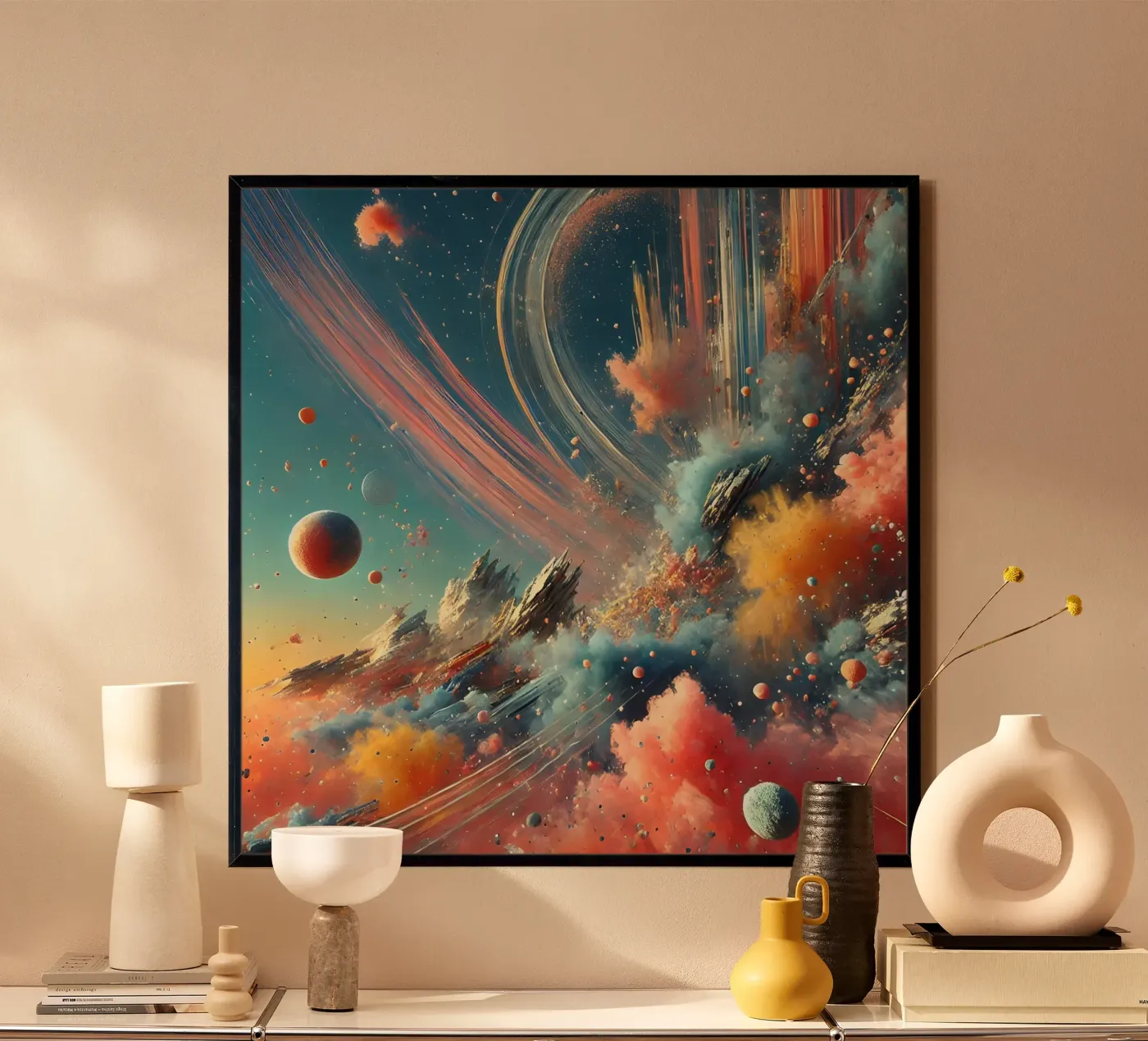 action splash abstract poster by abstrakt