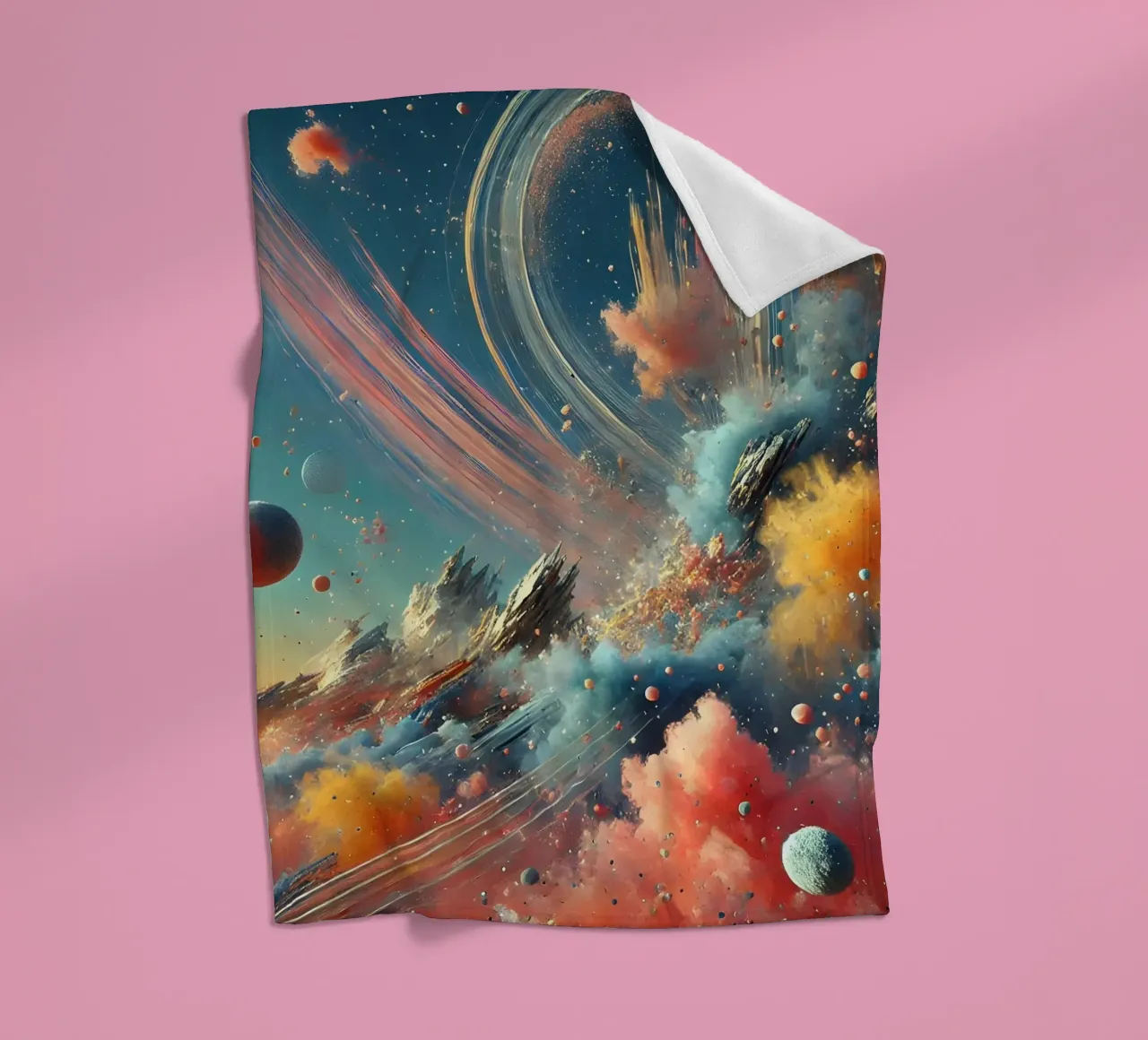 action splash abstract coperta in pile da abstrakt