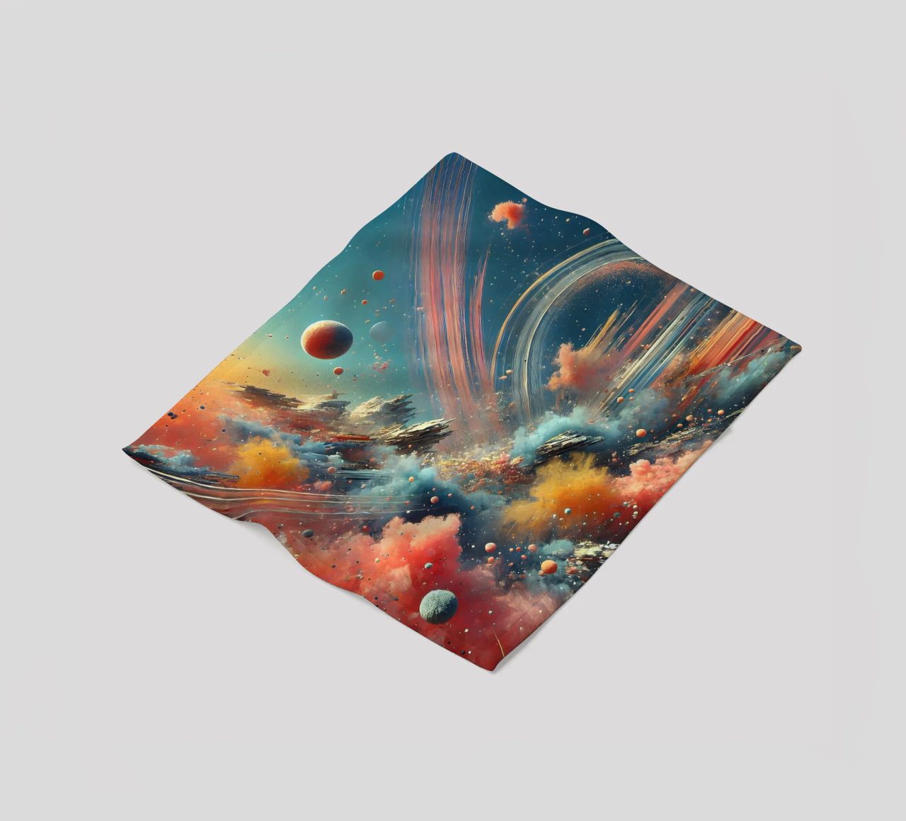 action splash abstract coperta in pile da abstrakt