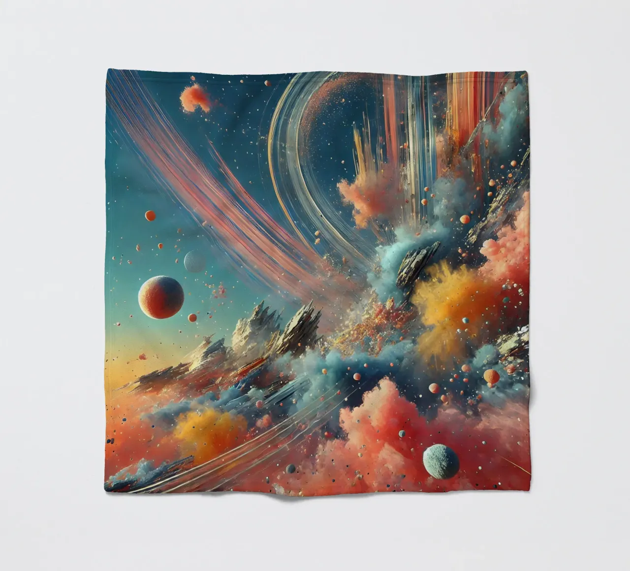 action splash abstract coperta in pile da abstrakt