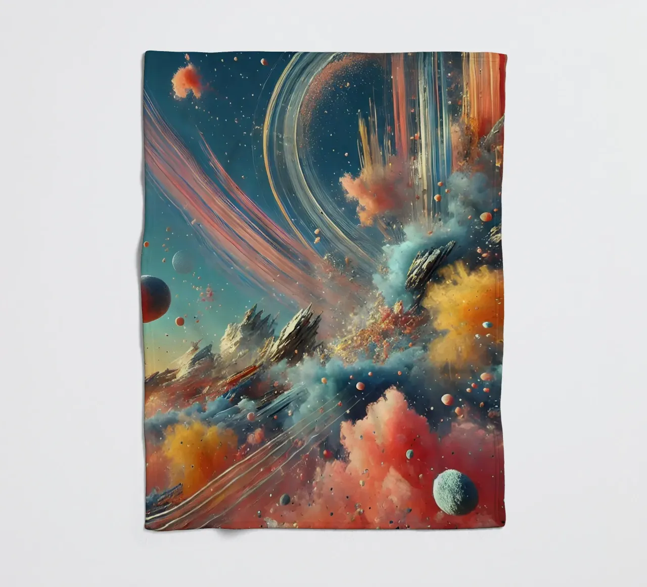 action splash abstract coperta in pile da abstrakt