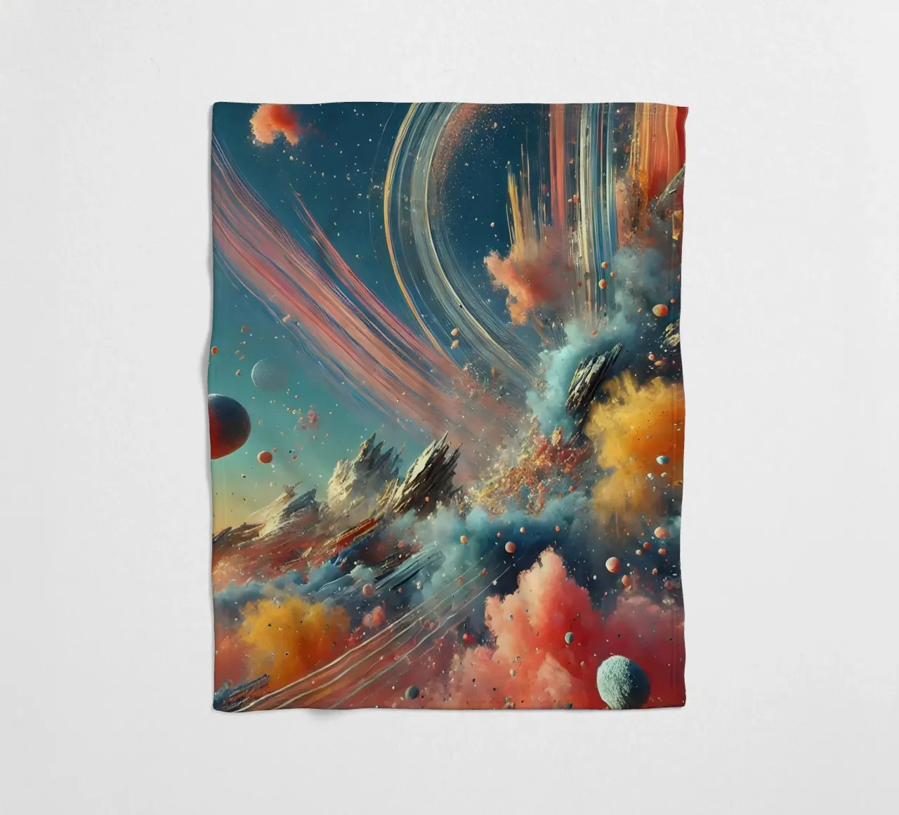 action splash abstract coperta in pile da abstrakt