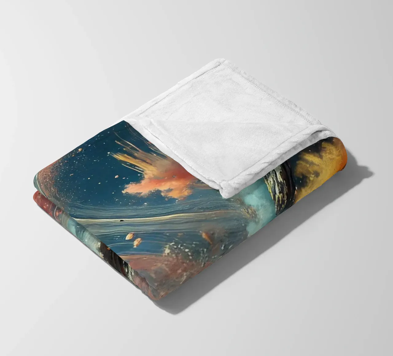 action splash abstract fleece blanket by abstrakt