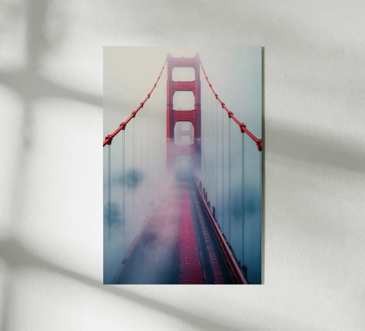 Golden Gate Bridge Dissolving into the Mist plexiglass da AlbertKlee