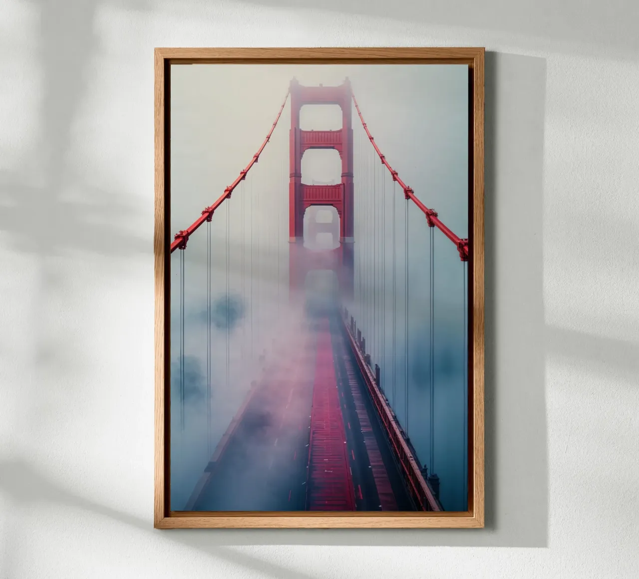 Golden Gate Bridge Dissolving into the Mist alluminio dibond da AlbertKlee