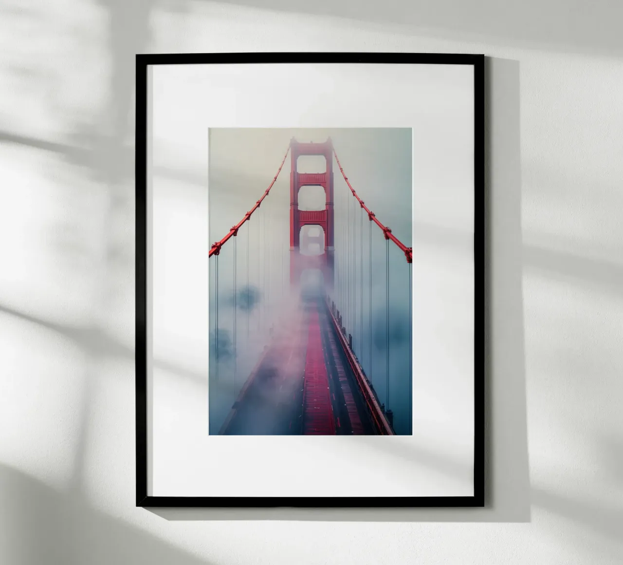 Golden Gate Bridge Dissolving into the Mist carta hahnemühle da AlbertKlee