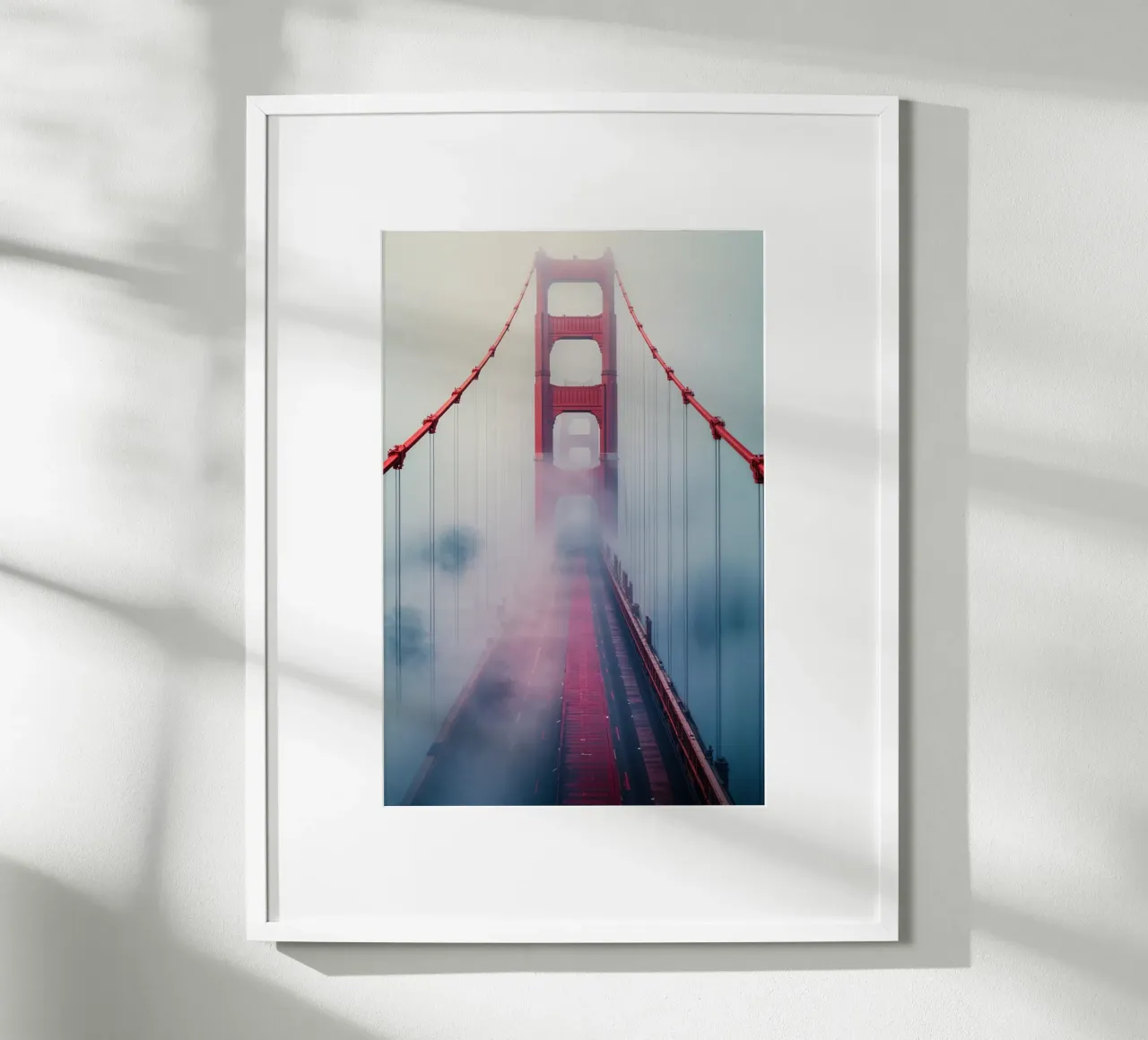 Golden Gate Bridge Dissolving into the Mist carta hahnemühle da AlbertKlee