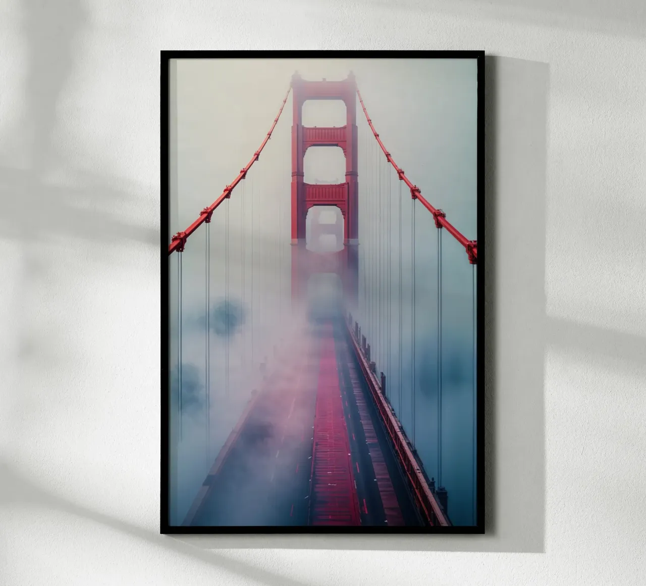 Golden Gate Bridge Dissolving into the Mist carta hahnemühle da AlbertKlee
