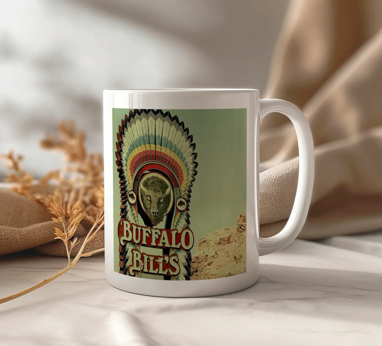 Buffalo Bills Square tazza in ceramica da Keri Bevan