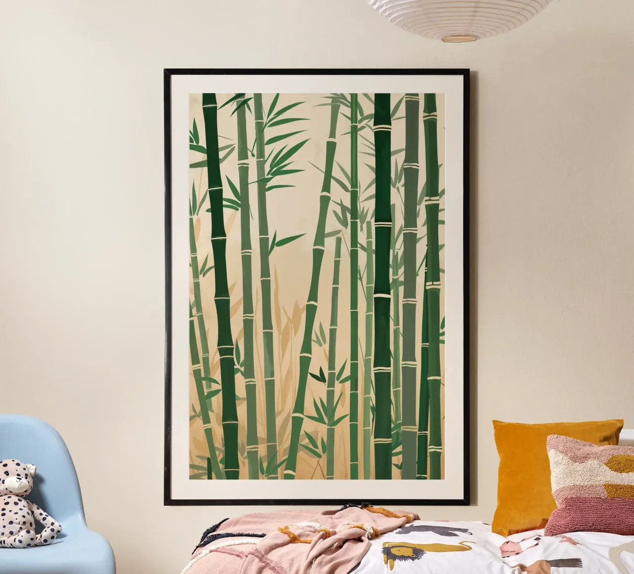 Bamboo Harmony in Nature poster con telaio in alluminio da AlbertKlee