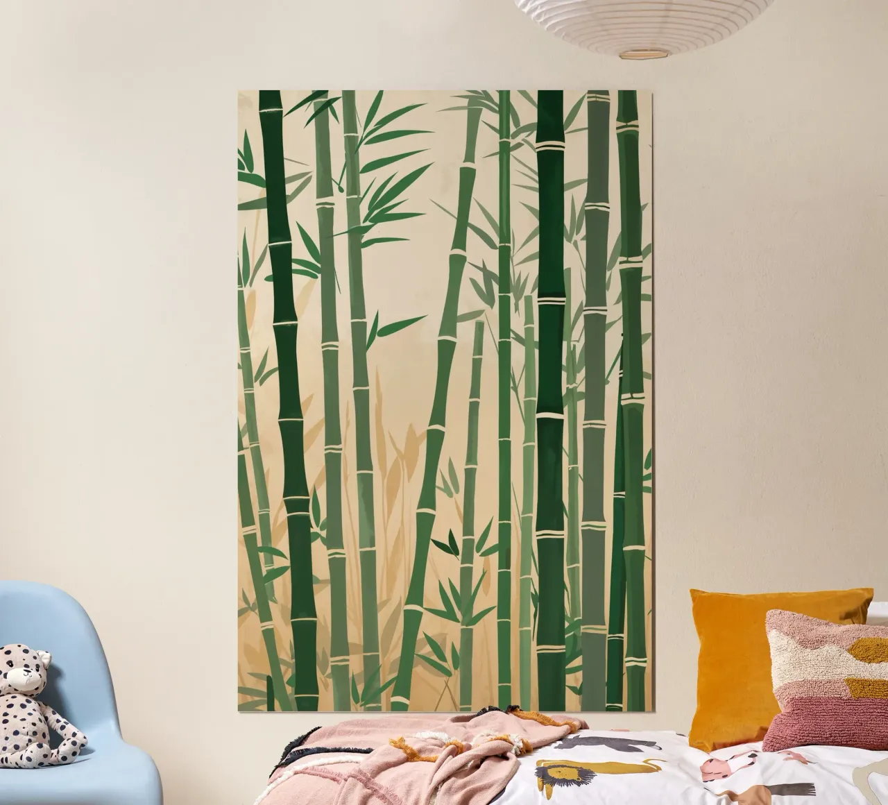Bamboo Harmony in Nature poster con telaio in alluminio da AlbertKlee