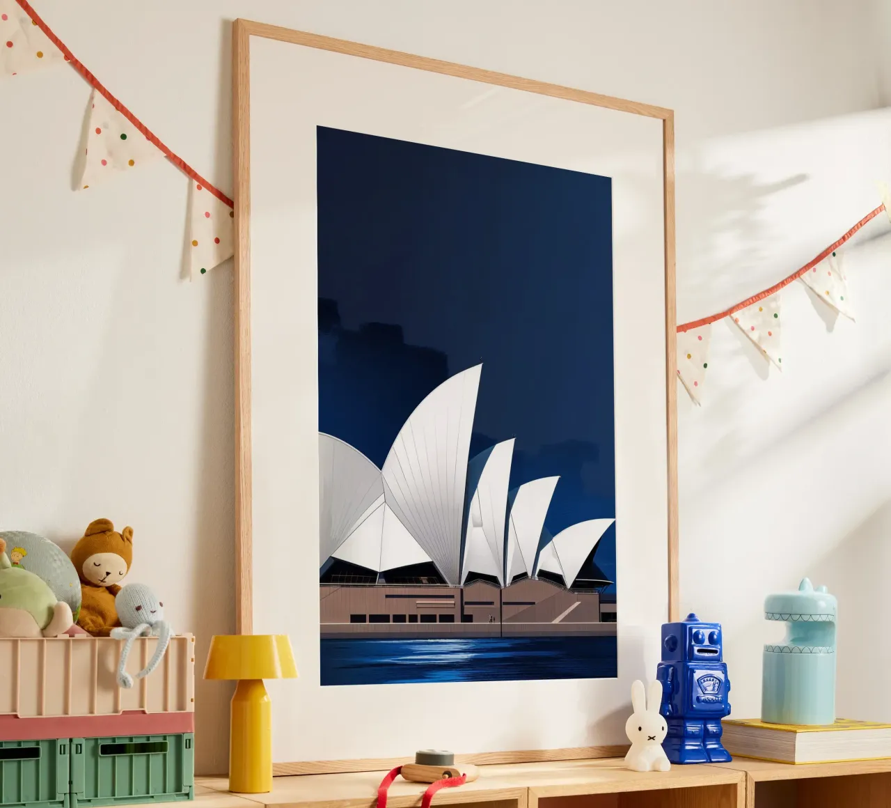 Iconic Sails: A Contemporary Perspective poster con telaio in alluminio da AlbertKlee
