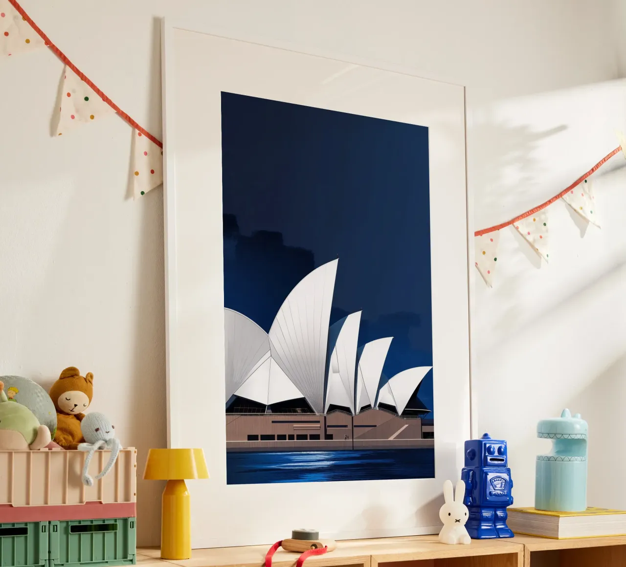 Iconic Sails: A Contemporary Perspective poster con telaio in alluminio da AlbertKlee