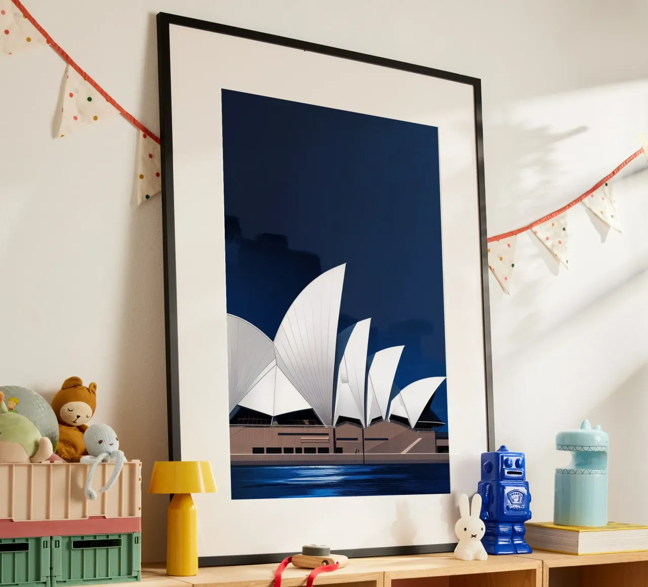 Iconic Sails: A Contemporary Perspective poster con telaio in alluminio da AlbertKlee