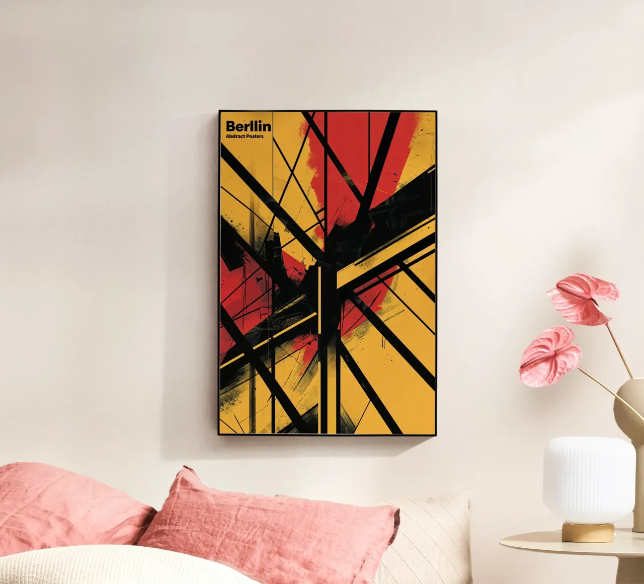 Berlin's Bold Geometry acryl van AlbertKlee