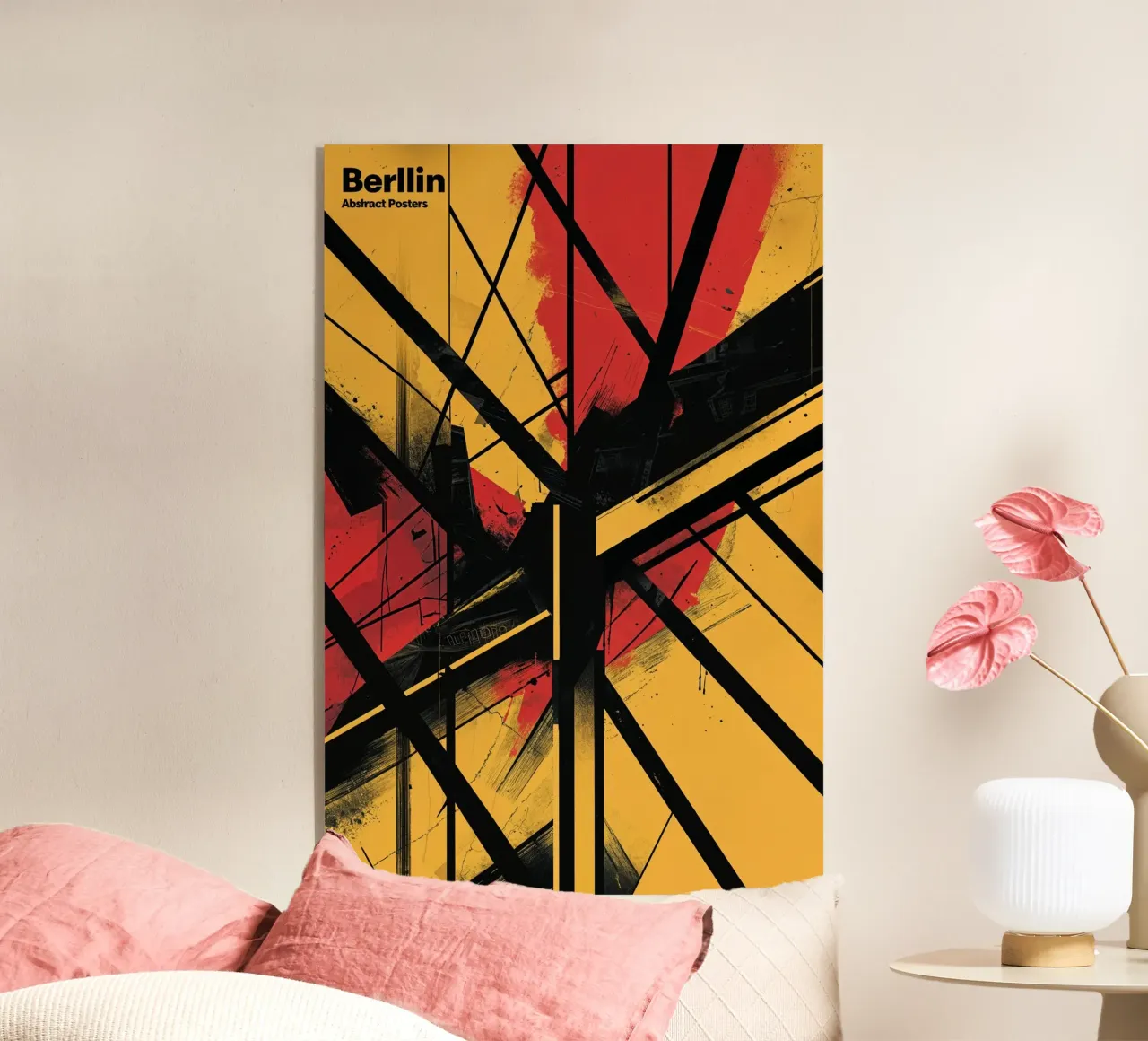 Berlin's Bold Geometry acryl van AlbertKlee