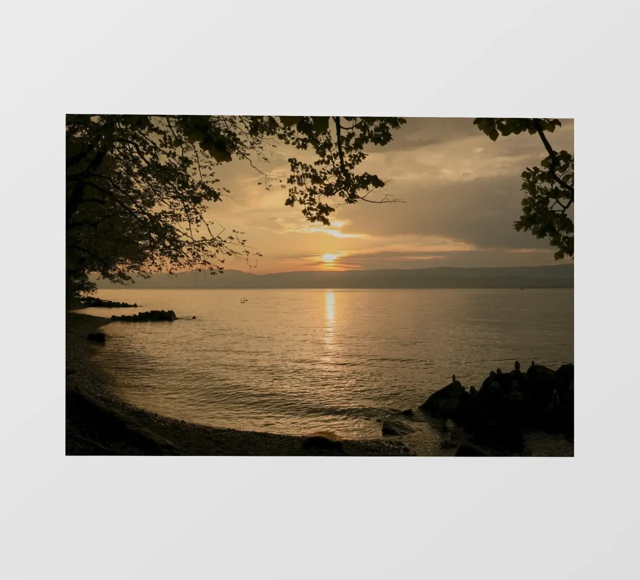 Crepuscolo dorato sul lago pellicola backlit da Atelier_SousleMont_Photography