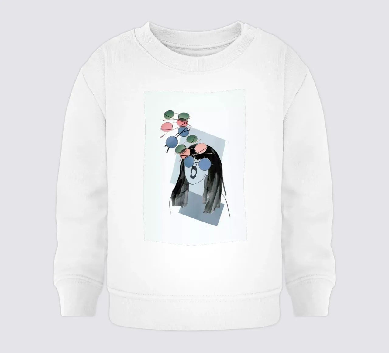 What Color Glasses baby sweatshirt by Rococco LA