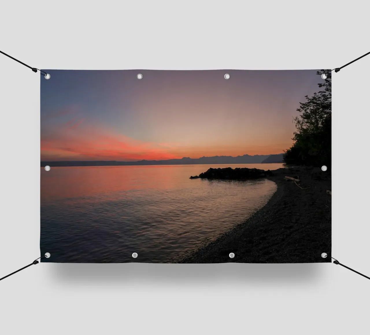 L'alba sul lago telo in pvc da Atelier_SousleMont_Photography