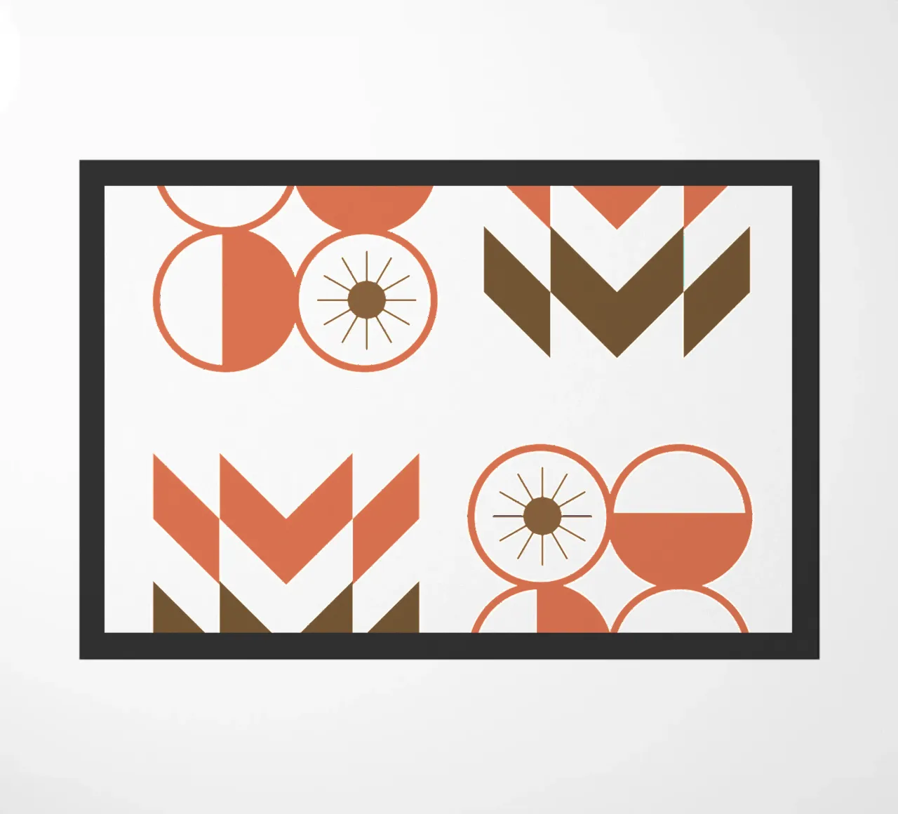 Moderno Minimalista Semplice Geometrico zerbino da YSV MINIMALIST