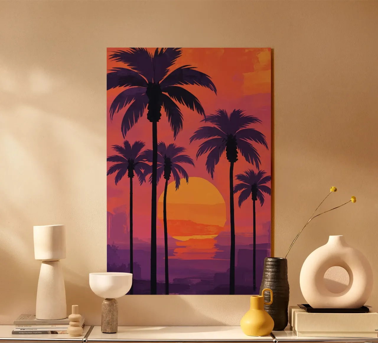 Palm Paradise at Dusk plexiglass da AlbertKlee
