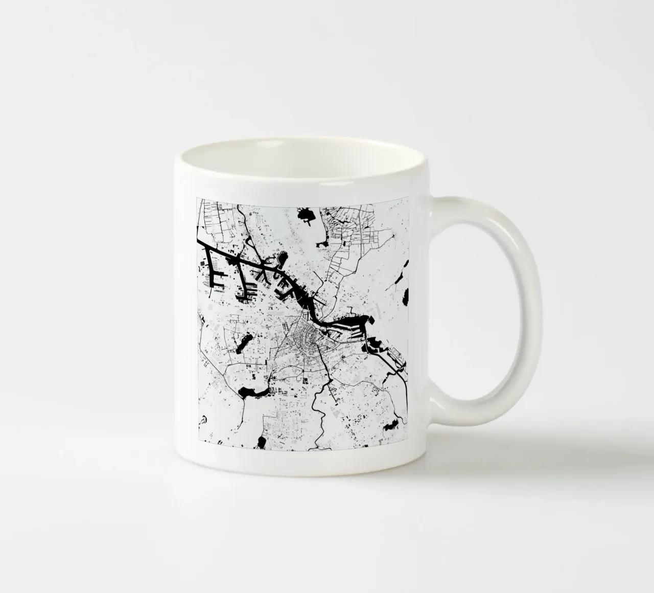Amsterdam White tazza in ceramica da Urban Maps