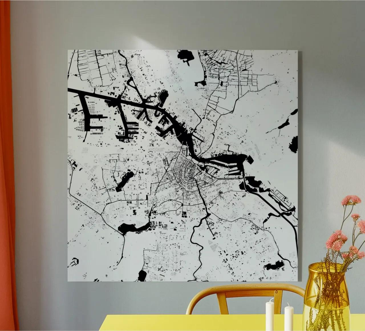 Amsterdam White plexiglass da Urban Maps