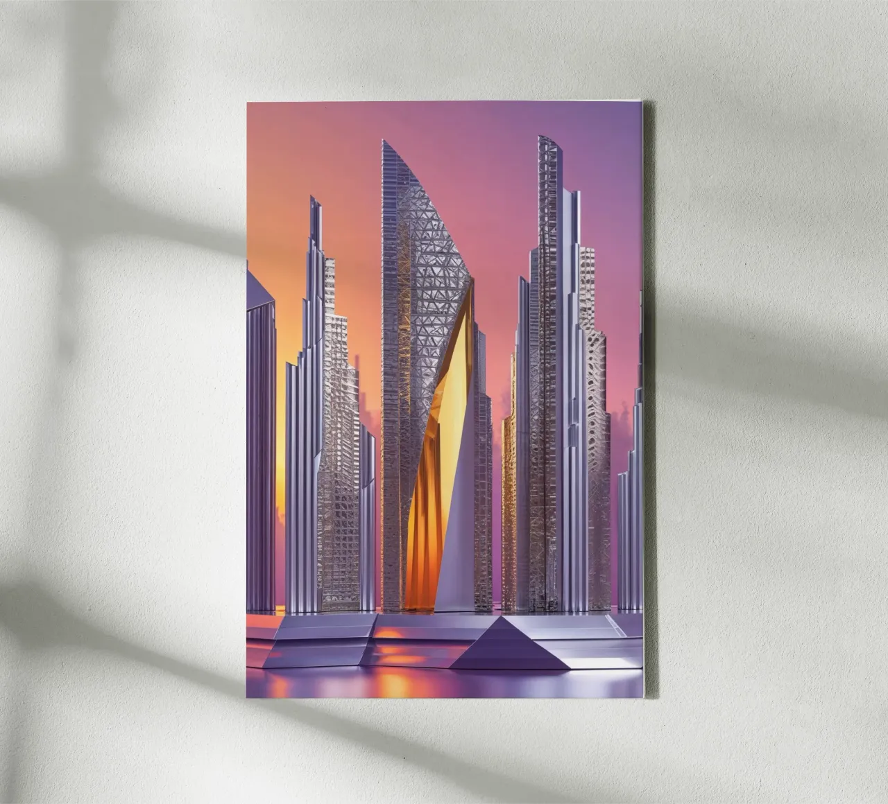 Dreamscapes of Dubai: Abstract Innovation tela da AlbertKlee