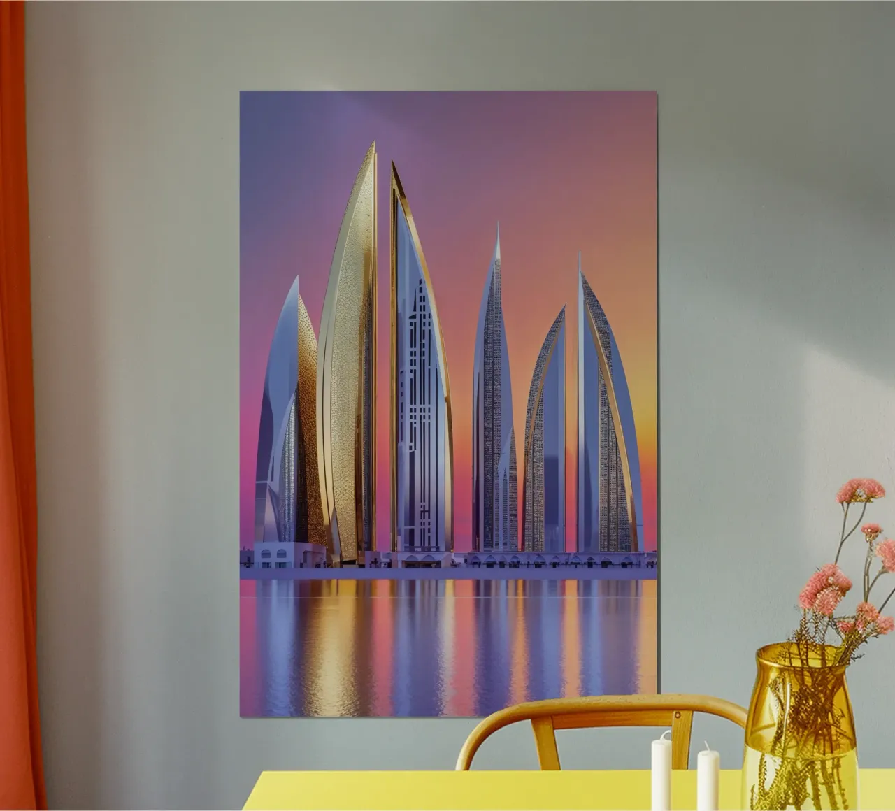 Dubai’s Golden Arches of Progress poster da AlbertKlee