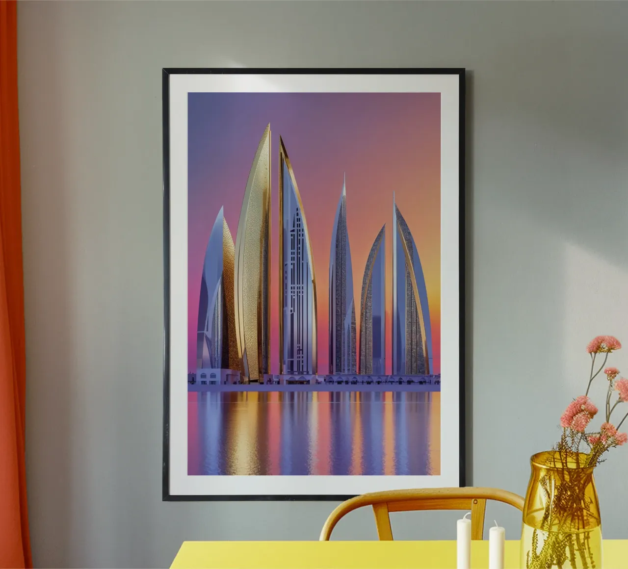 Dubai’s Golden Arches of Progress poster da AlbertKlee