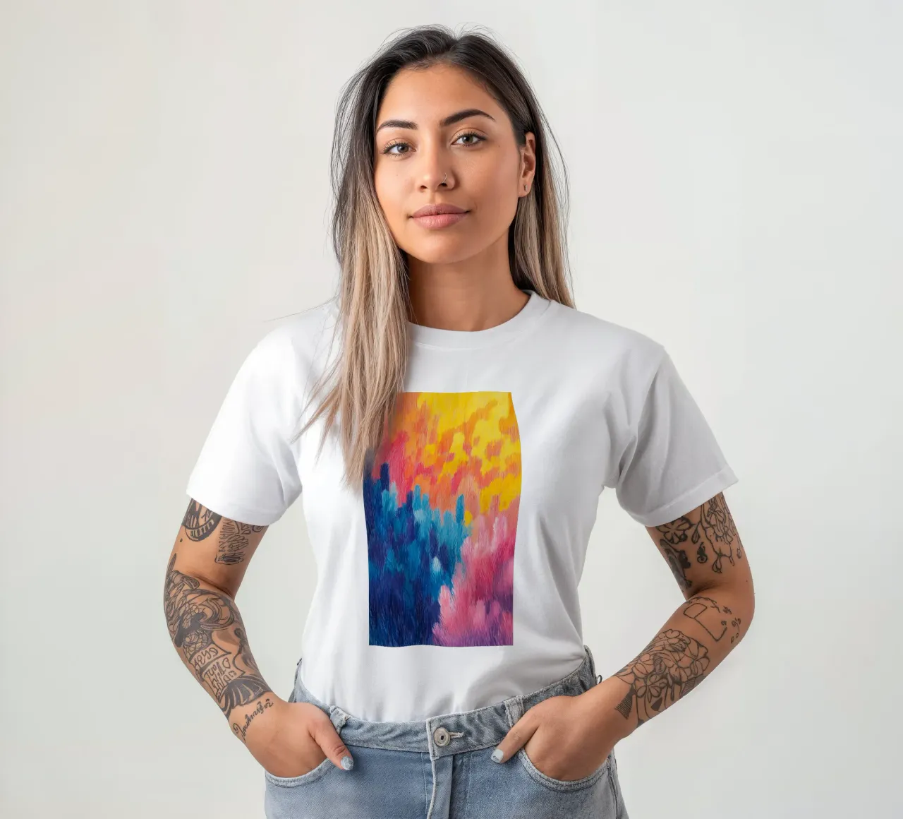 Campi di colore soffici II t-shirt da studiofox