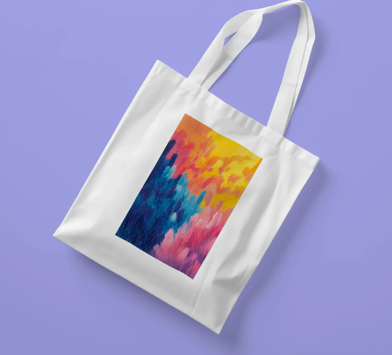 Campi di colore soffici II borsa in juta da studiofox