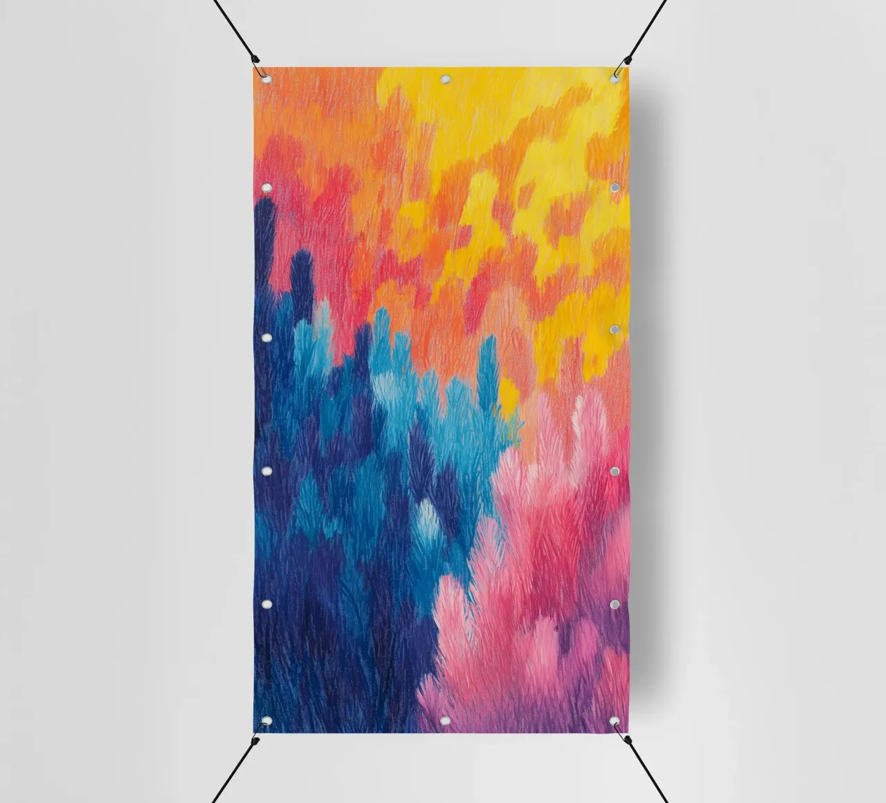 Campi di colore soffici II telo in pvc da studiofox